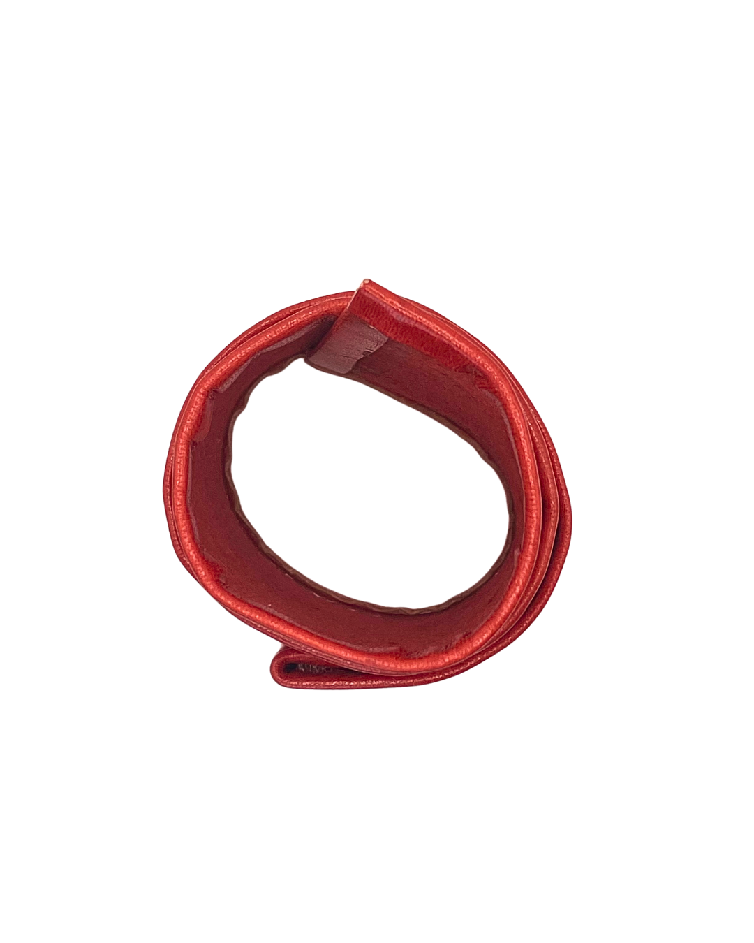 Red Faux Leather Wrap Bracelet