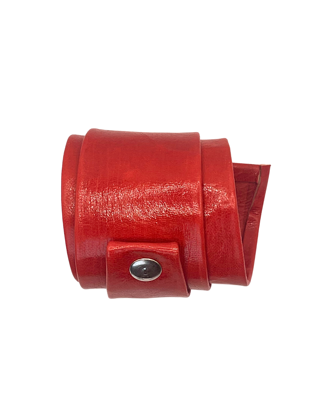 Red Faux Leather Wrap Bracelet