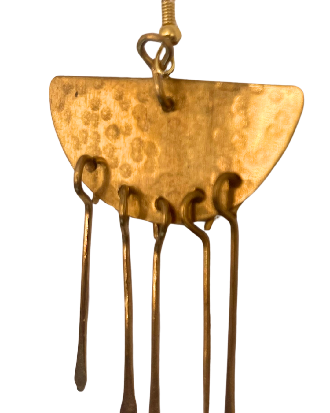 Gold Brass Tear Drop Earring