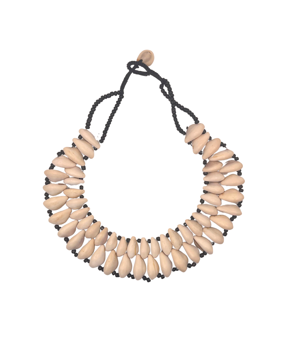 Two Row Authentic Handmade Cowrie Shell Necklace
