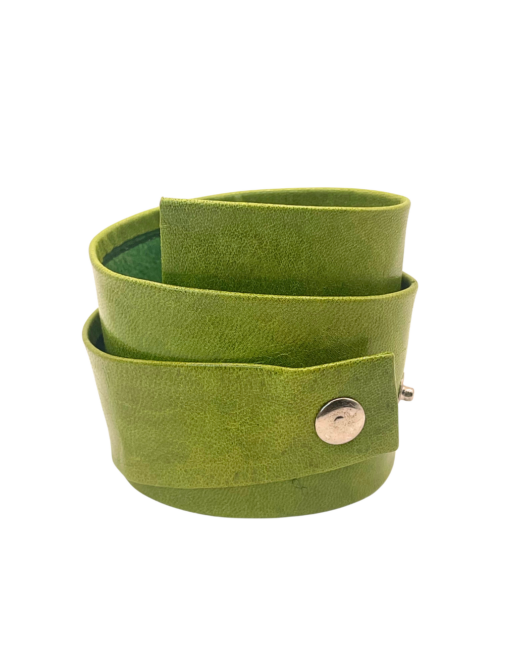 Sea Green Faux Leather Wrap Bracelet