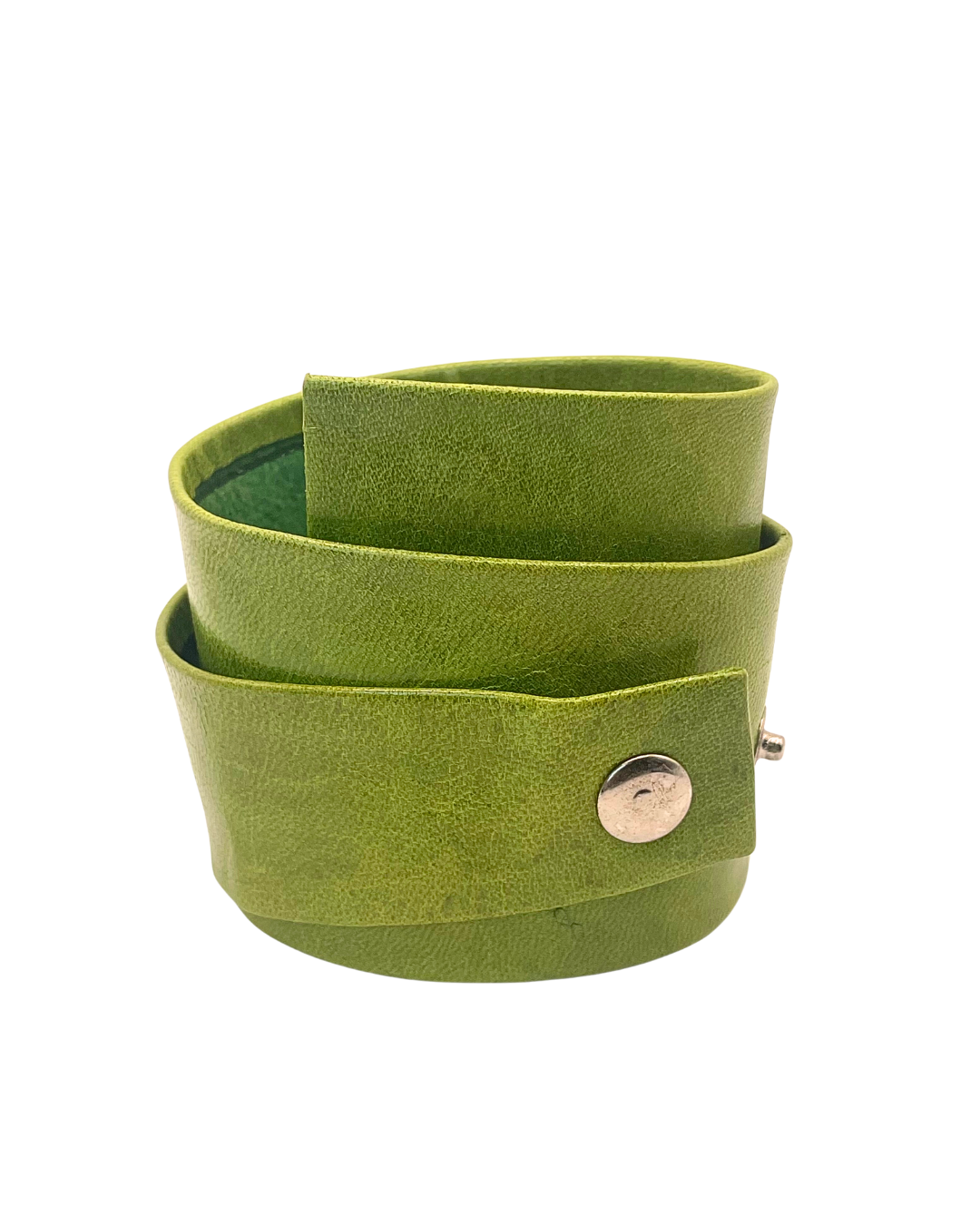 Sea Green Faux Leather Wrap Bracelet