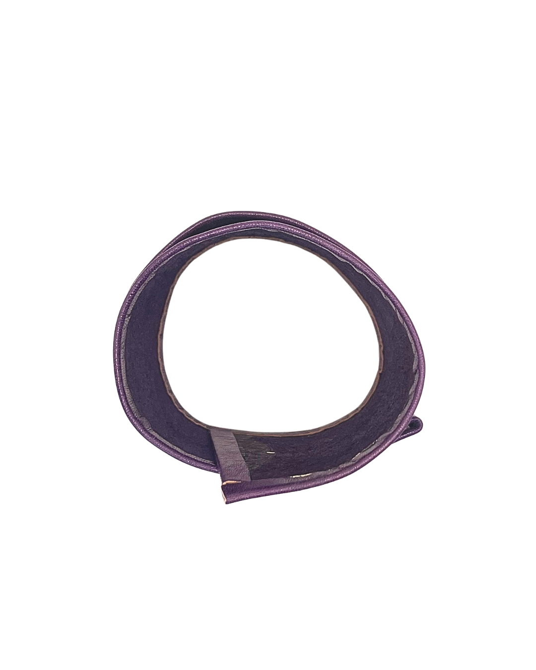 Purple Faux Leather Wrap Bracelet