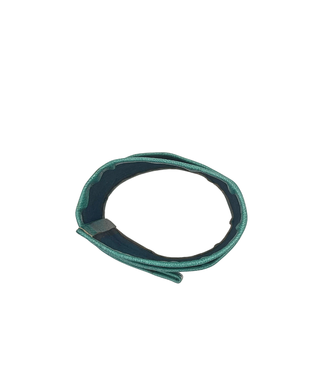 Forest Green Faux Leather Wrap Bracelet