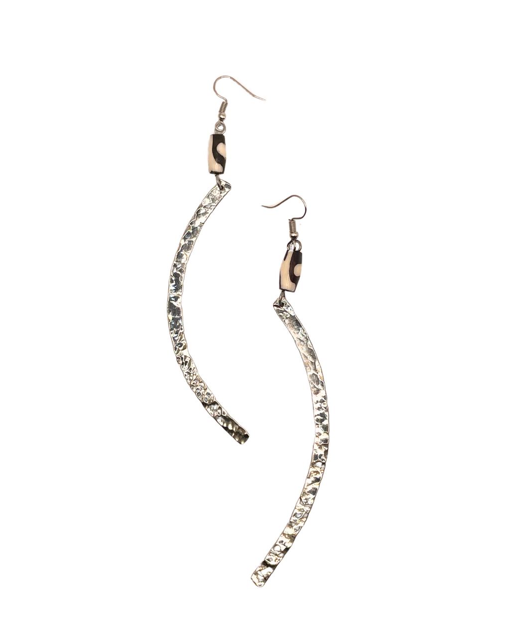 Brass/Bone Earring