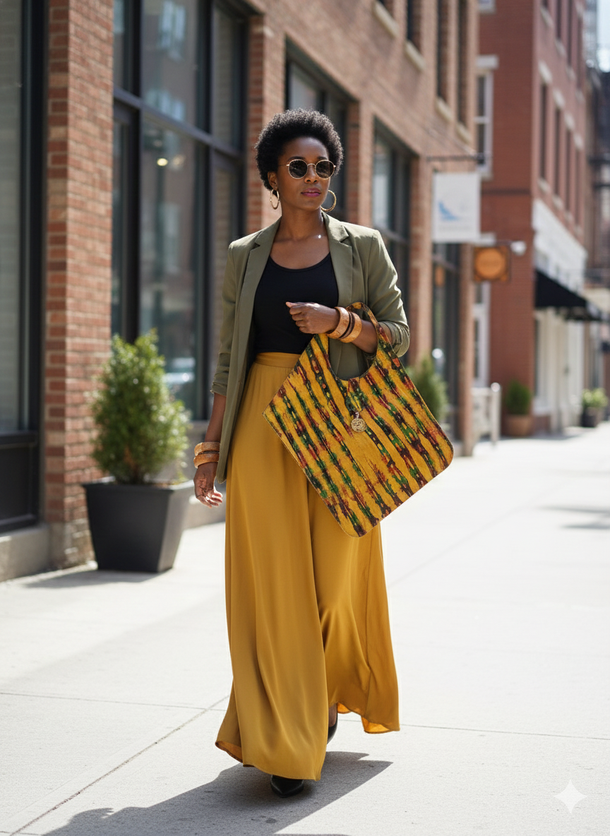 Malian Leather Diamond shoulder bag