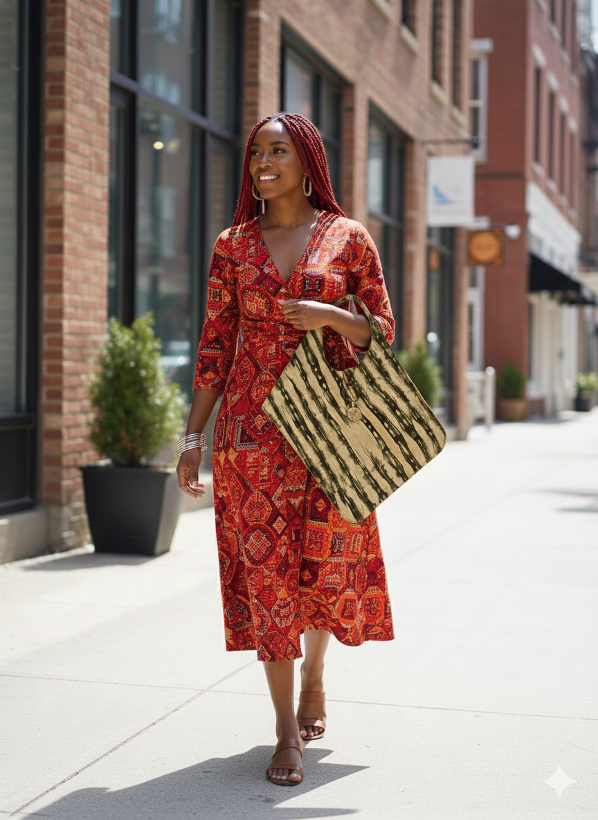 Malian Leather Diamond shoulder bag