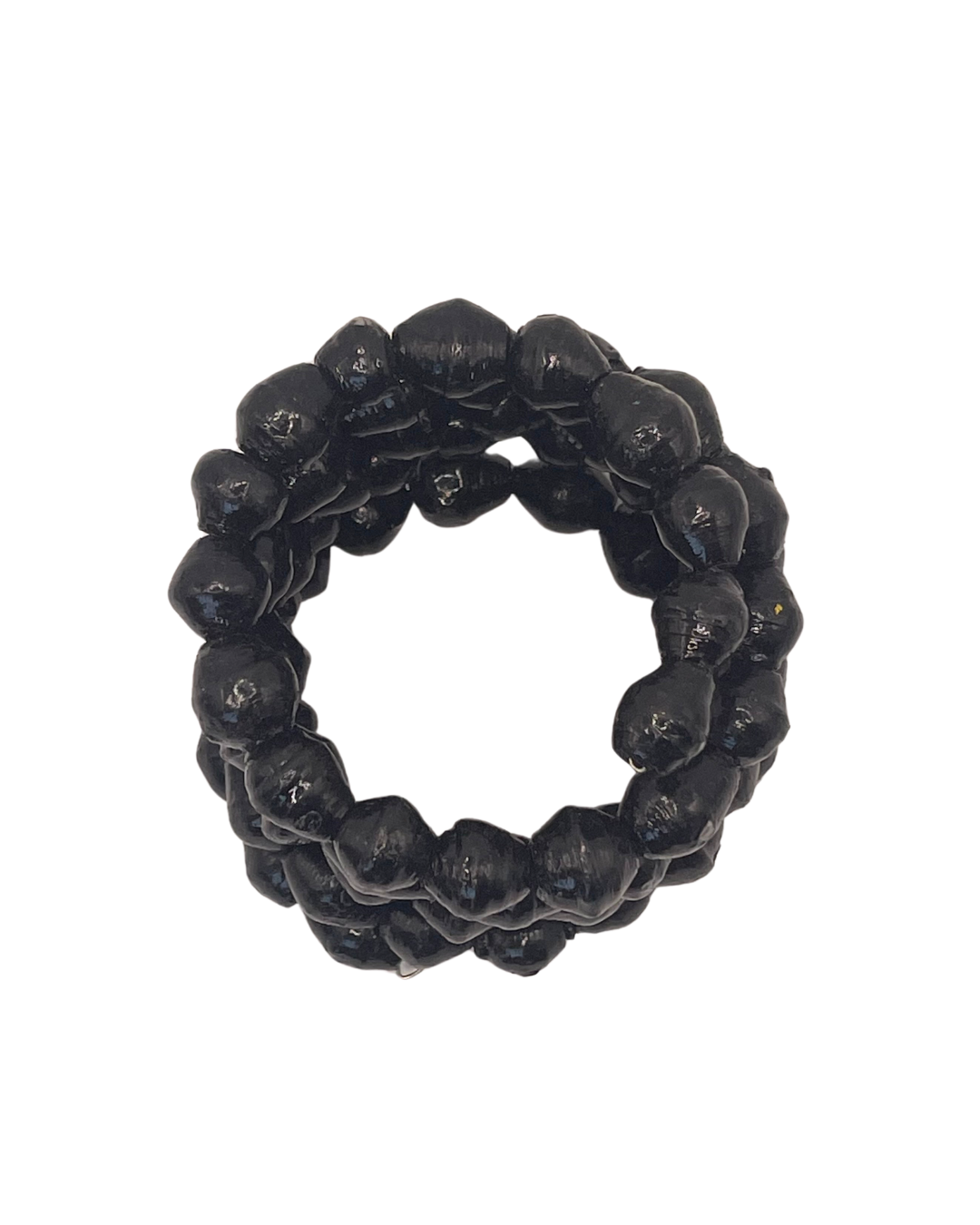 Black Paper Bead Bracelet