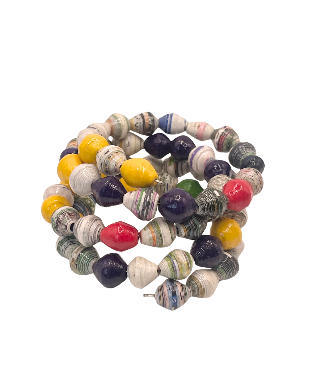 Multicolor Paper Bead Bracelet