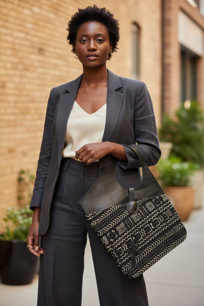 Malian Leather Diamond shoulder bag