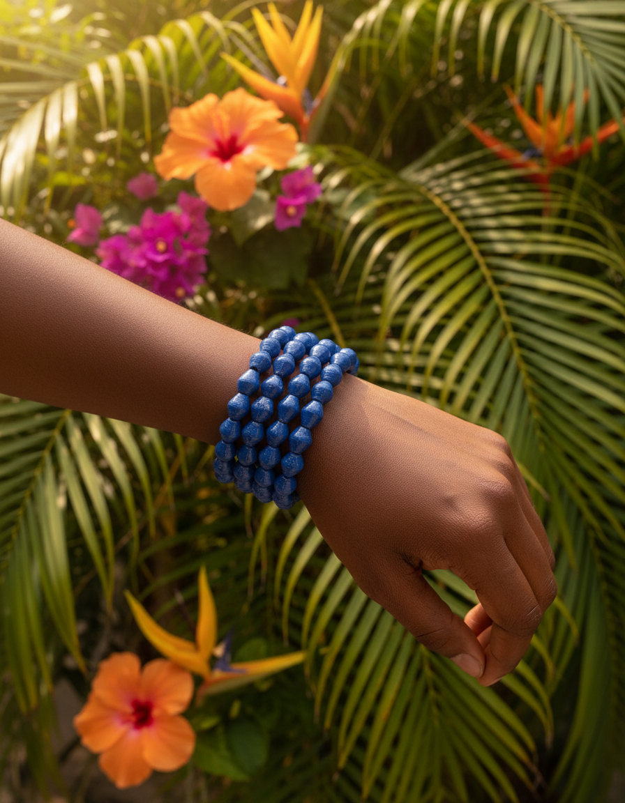 Paper Bead Wrap around bracelet