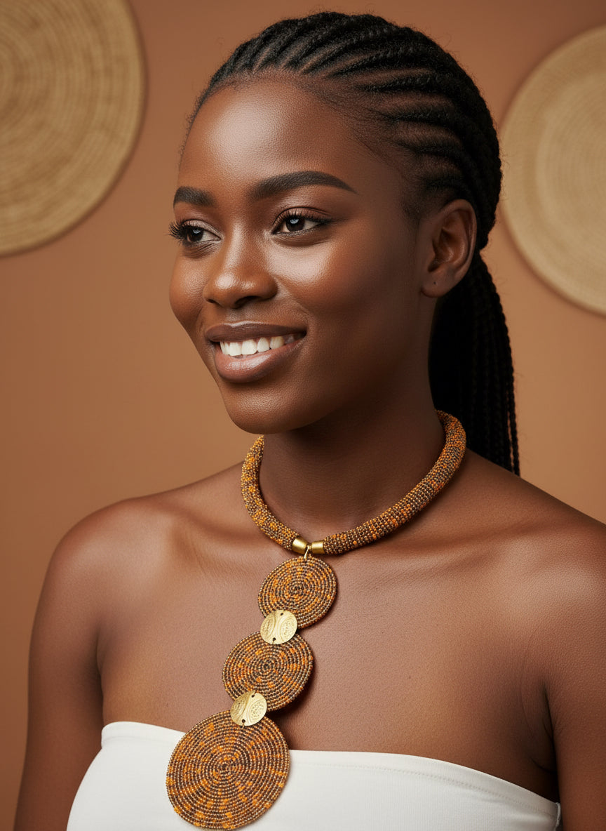 Masaai 3 circle necklaces