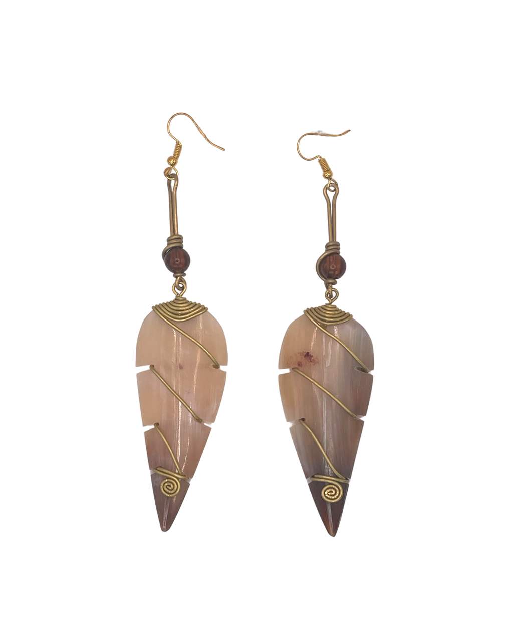 Leaf Cowhorn Earring