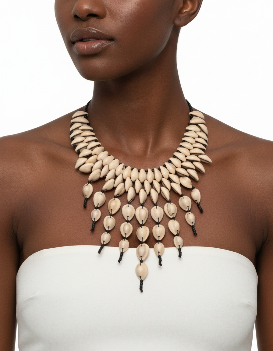 Cowrie necklace from Mali