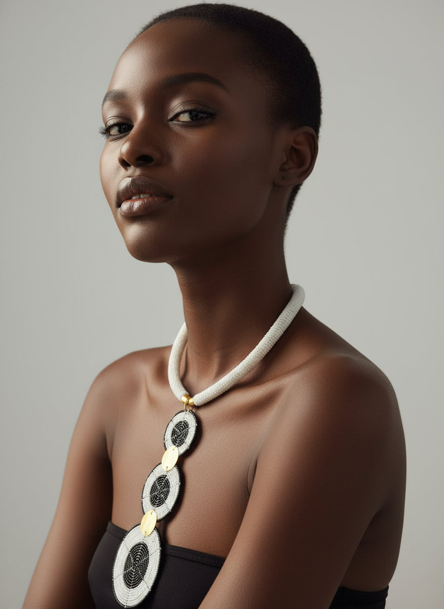 Masaai 3 circle necklaces